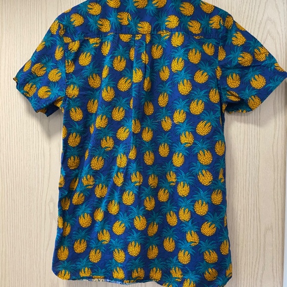 Sovereign Code Pineapple Print Size M Women’s  Polo Shirt - Picture 3 of 9